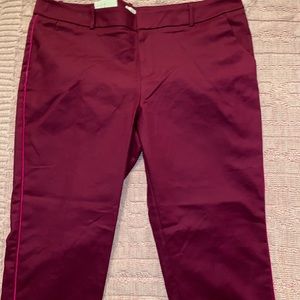 NWT plum ankle dress pants